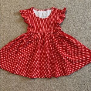 Alice + Ames Red Polka Dot Dress
